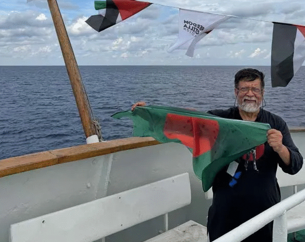 Photographer Shahidul Alam joins flotilla heading towards Gaza, carrying&hellip;