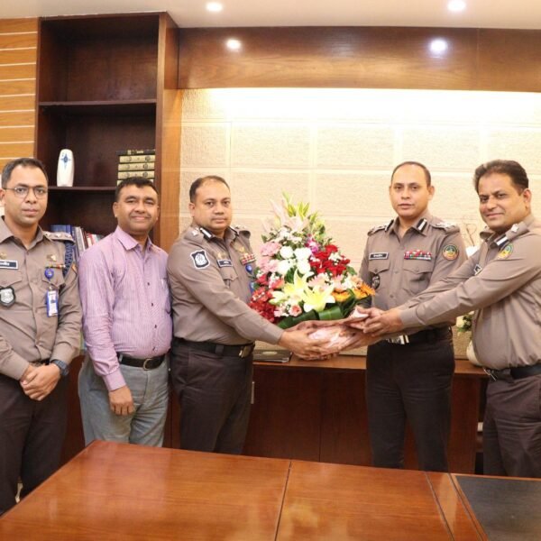 GMP Commissioner Israel Howlader congratulates Additional Police Commissioner Zahidul&hellip;