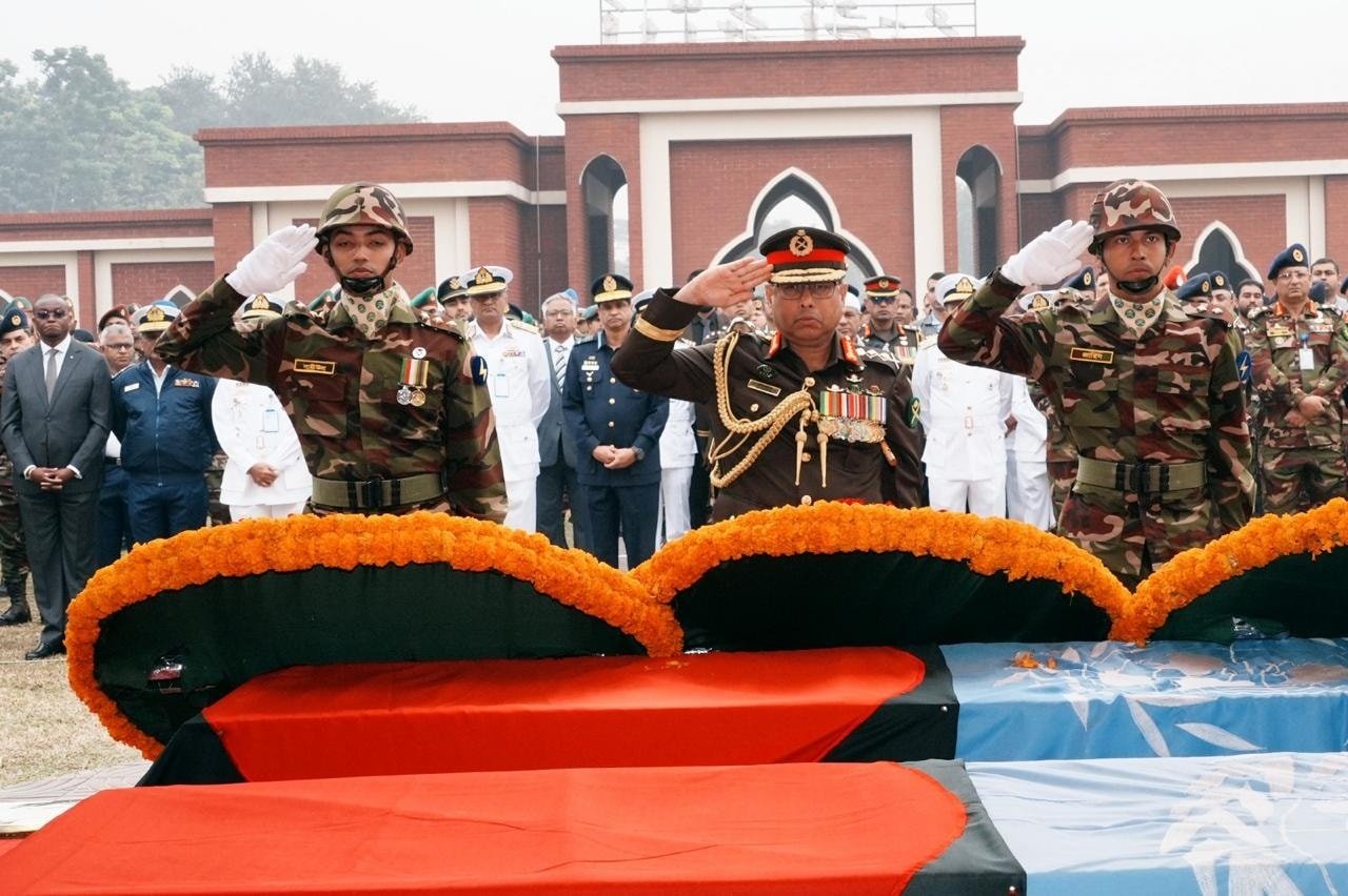 Funeral prayers for peacekeepers martyred in Sudan