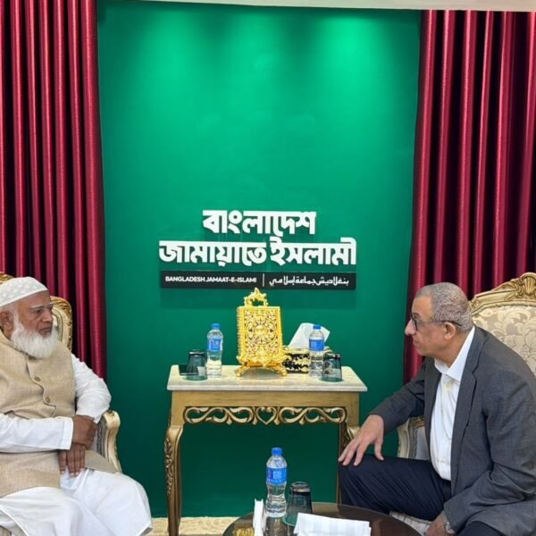 Palestinian Ambassador Pays Courtesy Call on Jamaat Ameer