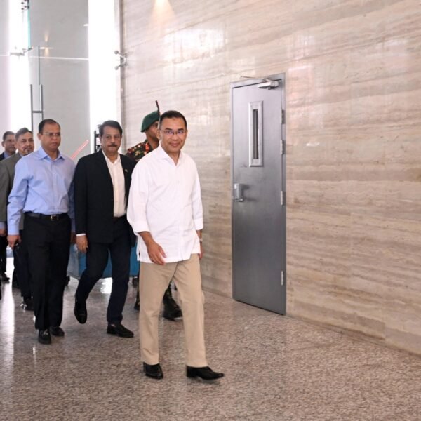 Prime Minister Tarique Rahman came to work at the…