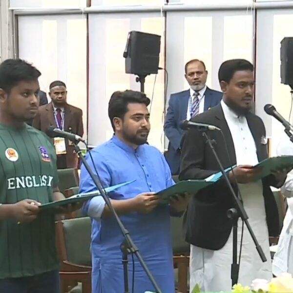 NCP MPs take oath as newly elected members of…