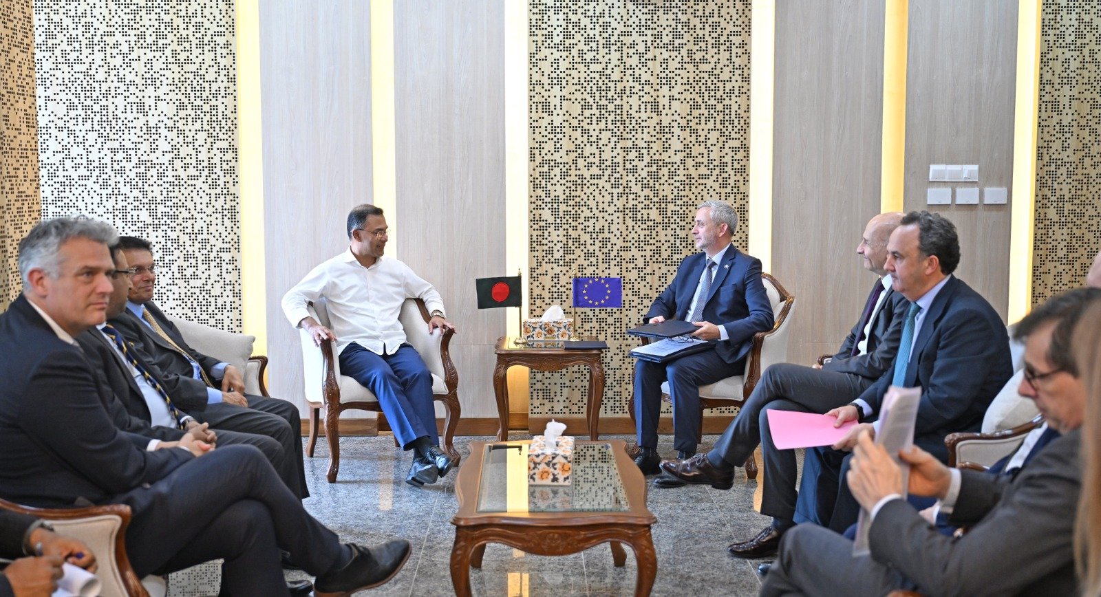 A delegation from the European Union paid a courtesy call on Prime Minister Tarique Rahman