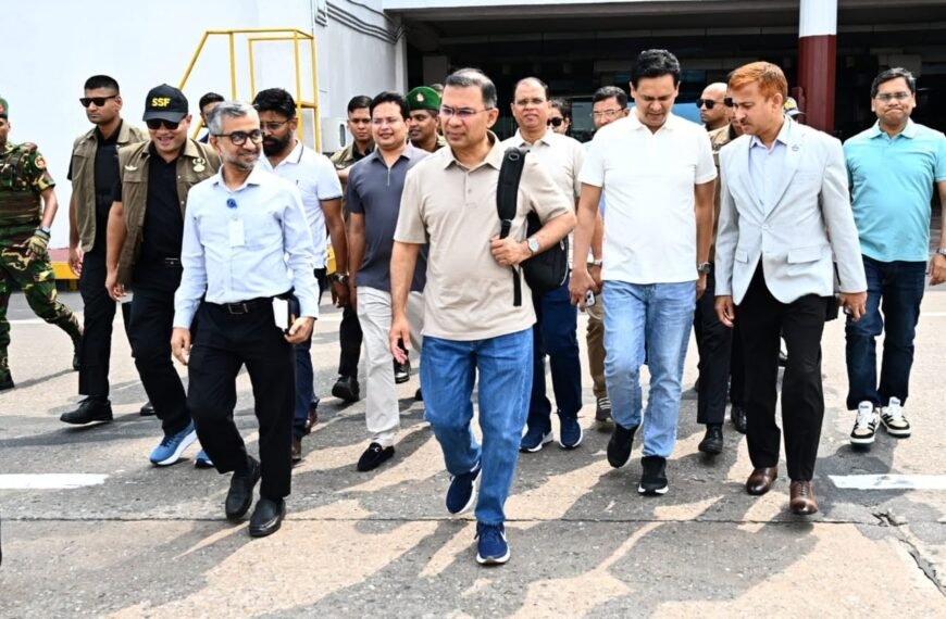 Prime Minister Tarique Rahman leaves…